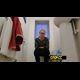 A plump, blonde, British girl with glasses sits on the toilet while another person stands nearby while she takes a shit. Presented in 720P HD. Over 6.5 minutes.